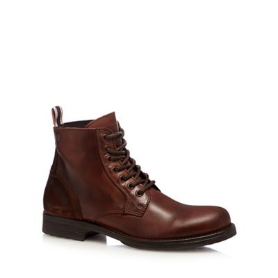 Brown 'Sting' leather boots